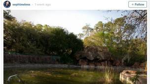 El fotógrafo ha publicado algunas de las fotos que ha captado de los parques abandonados en Instagram.