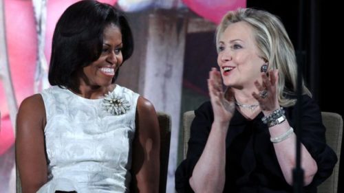 Michelle Obama mostró su apoyo incondicional a Hillary Clinton en su carrera hacia la presidencia de Estados Unidos. GETTY IMAGES