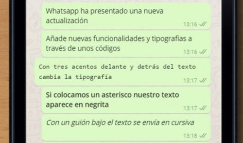 Whatsapp tiene nueva tipografía 