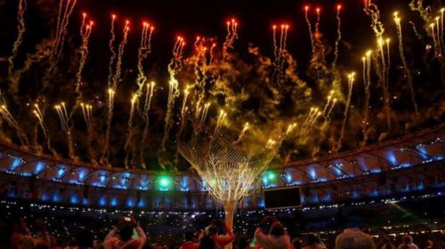 En el Estadio Maracaná se vivió una verdadera fiesta en la ceremonia de clausura de los Juegos Olímpicos de Río 2016. Foto: Getty Images