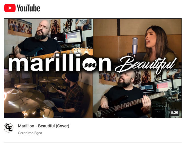 Marillion – Beautiful ( Geronimo Egea Cover) Marillion - Beautiful ( Geronimo Egea Cover)