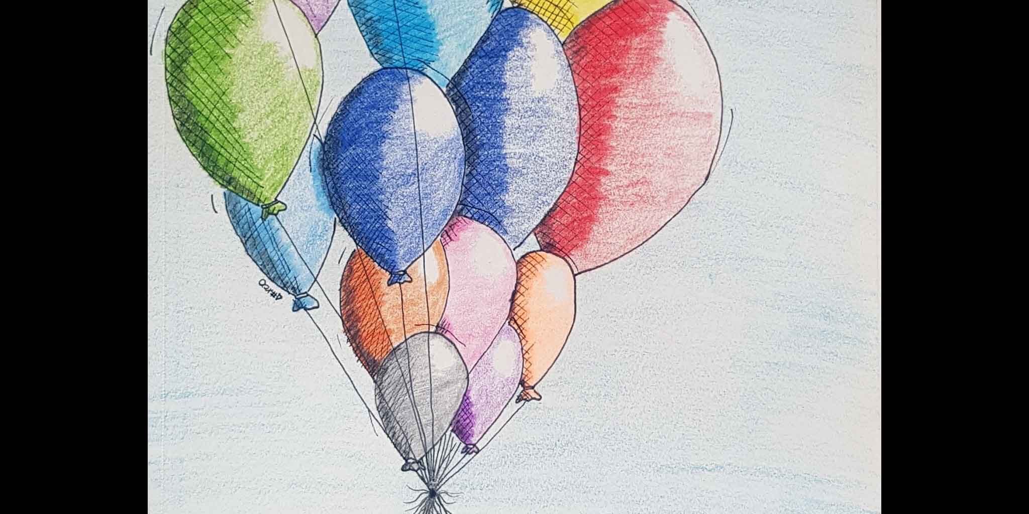 Globos by @Erilnb #DrawJavierArt Globos by @Erilnb #DrawJavierArt