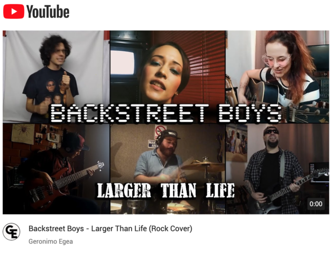 Backstreet Boys – Larger Than Life (Rock Cover) Backstreet Boys - Larger Than Life (Rock Cover)