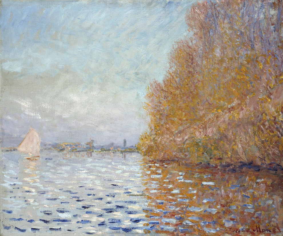 'La cuenca de Argenteuil con un velero', de Monet